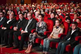 Image du Maroc Professionnelle de  Son Altesse Royale la Princesse Lalla Meryem, préside à Rabat la cérémonie de clôture de la rencontre "Femme et enfant en situation de précarité", 21 Février 2018. (Photo/ SPPR) via Jalilbounhar.com 